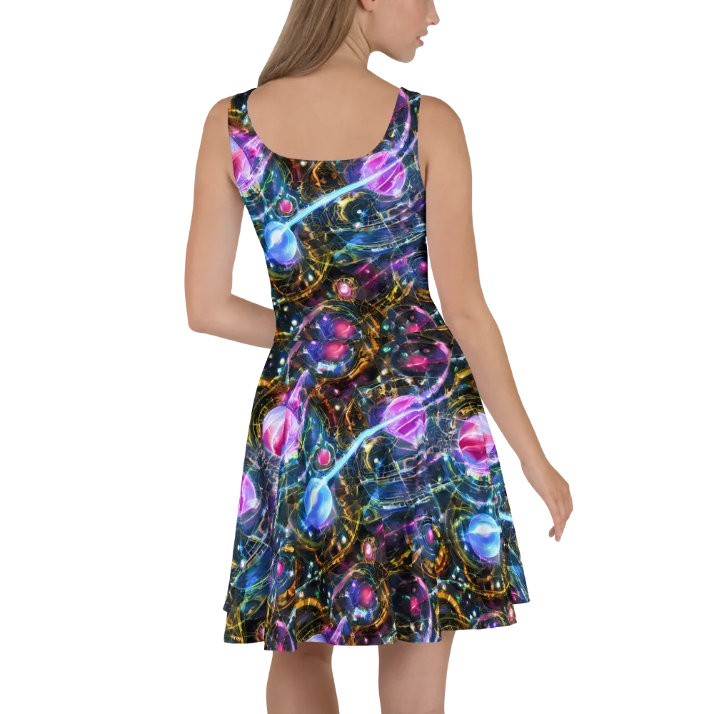 Starlit Kelp on Skater Dress — Back