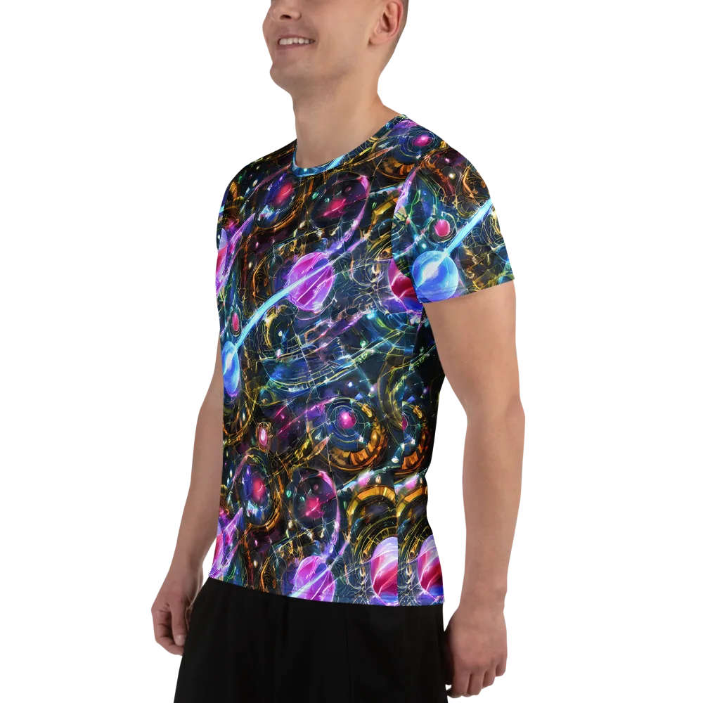 Starlit Kelp on Men's Athletic T-Shirt — Left