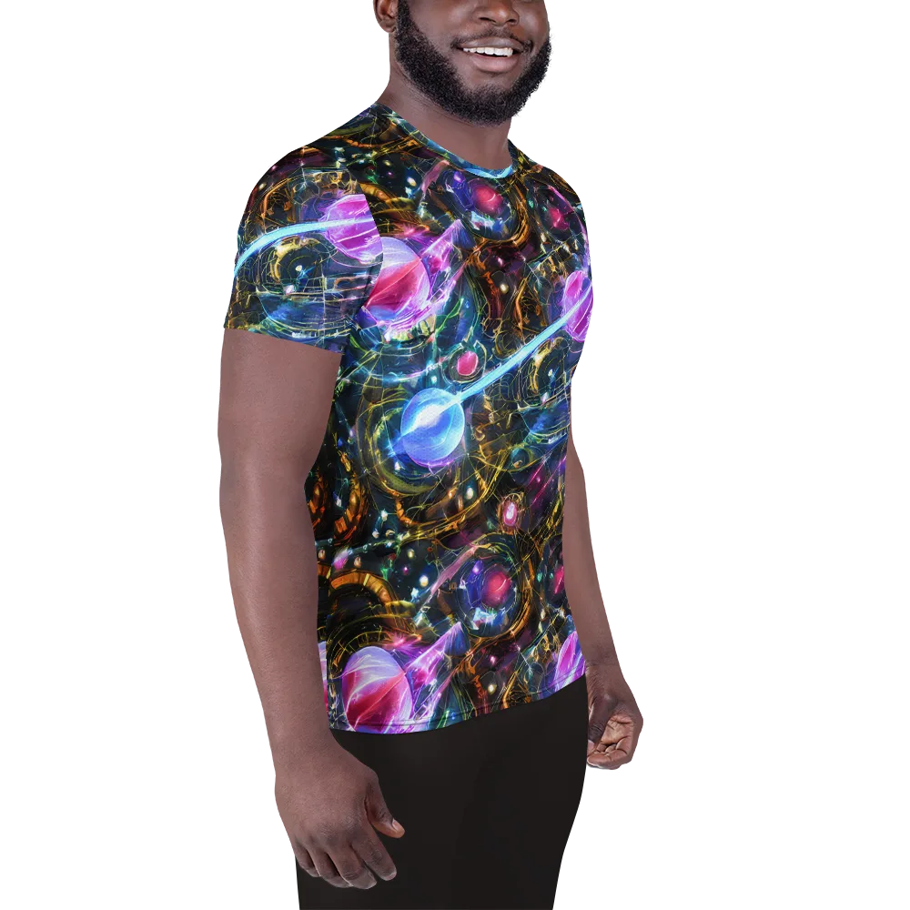 Starlit Kelp on Men's Athletic T-Shirt — Right