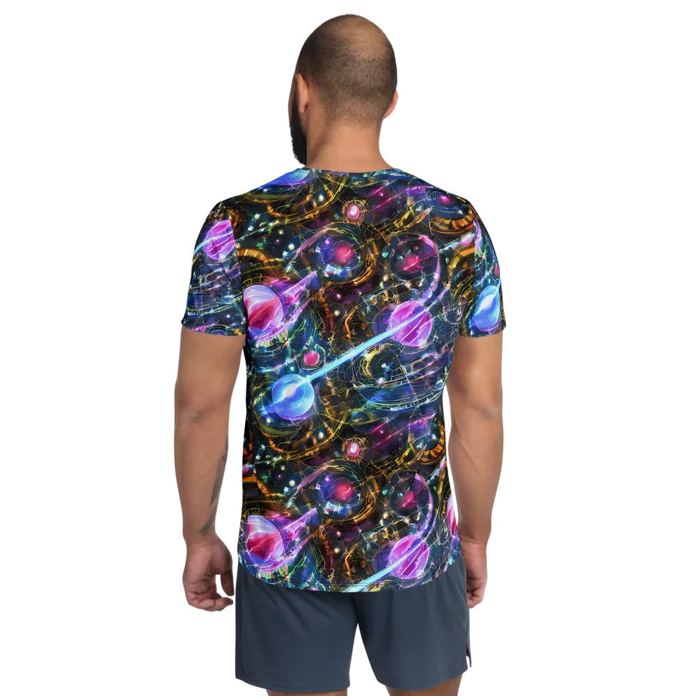 Starlit Kelp on Men's Athletic T-Shirt — Back
