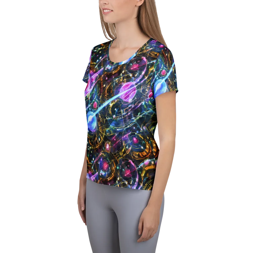 Starlit Kelp on Women's Athletic T-Shirt — Left
