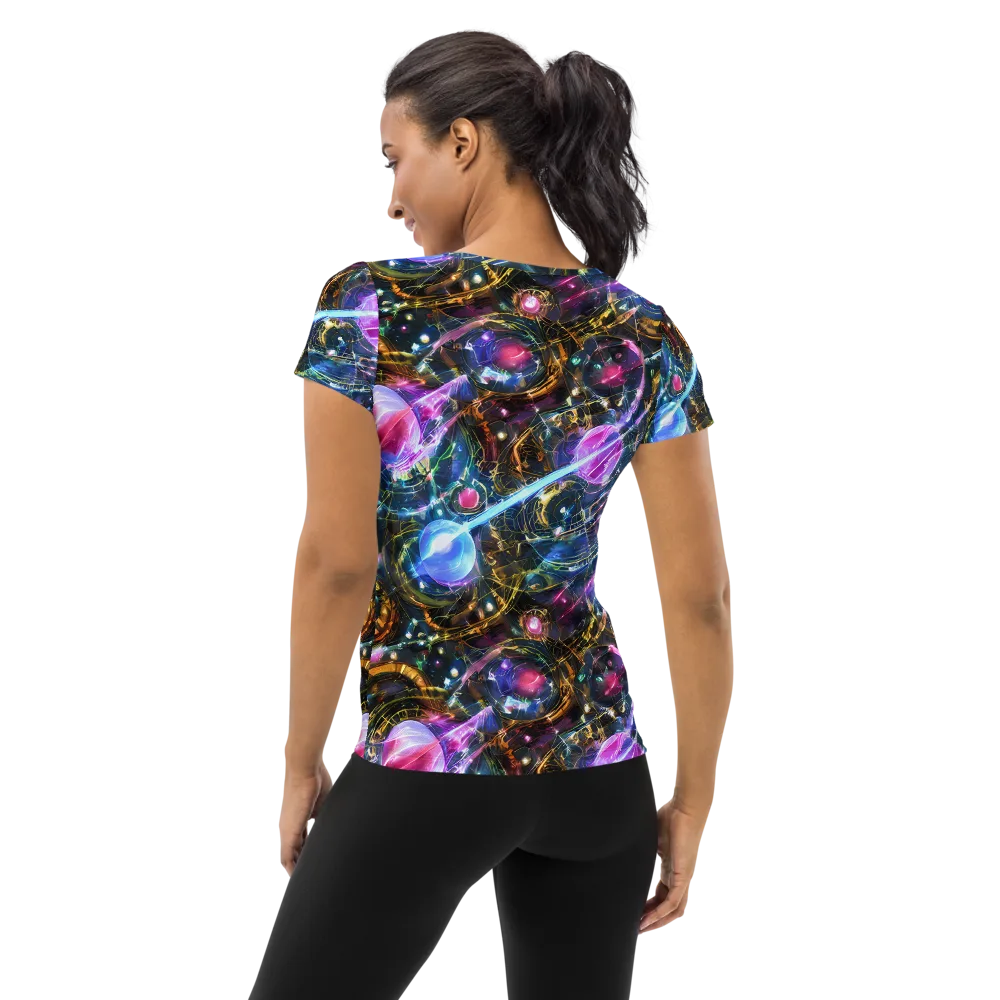 Starlit Kelp on Women's Athletic T-Shirt — Back