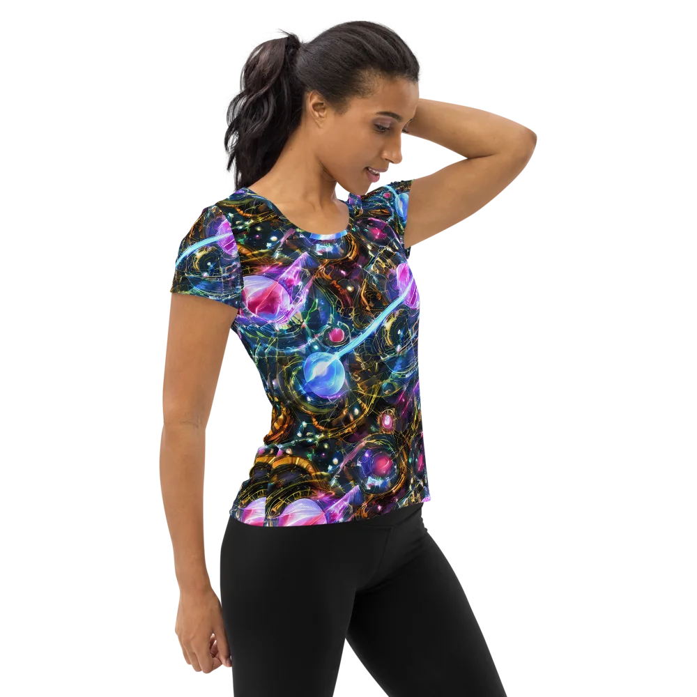 Starlit Kelp on Women's Athletic T-Shirt — Right