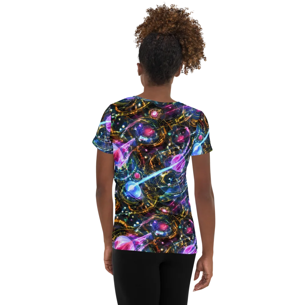 Starlit Kelp on Women's Athletic T-Shirt — Back