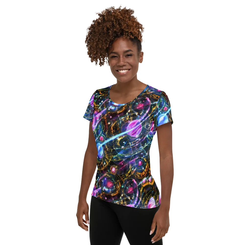Starlit Kelp on Women's Athletic T-Shirt — Left