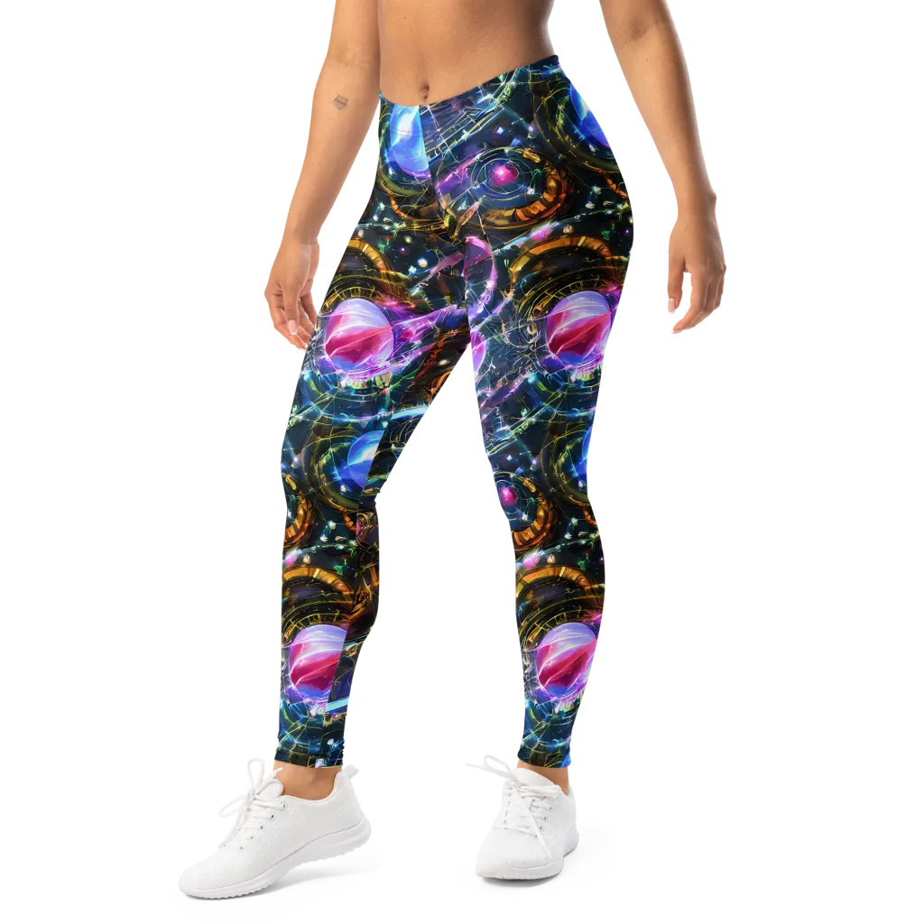 Starlit Kelp on Leggings — Left Front