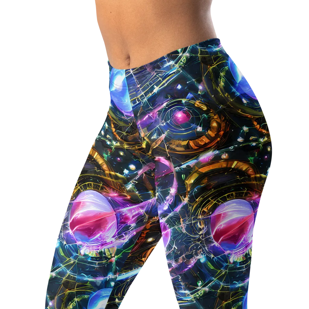 Starlit Kelp on Leggings — Left Front
