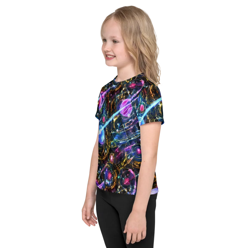 Starlit Kelp on Kids Crew Neck T-Shirt — Left