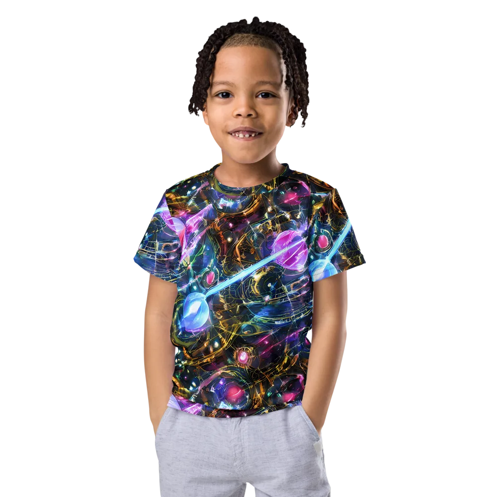 Starlit Kelp on Kids Crew Neck T-Shirt — Front