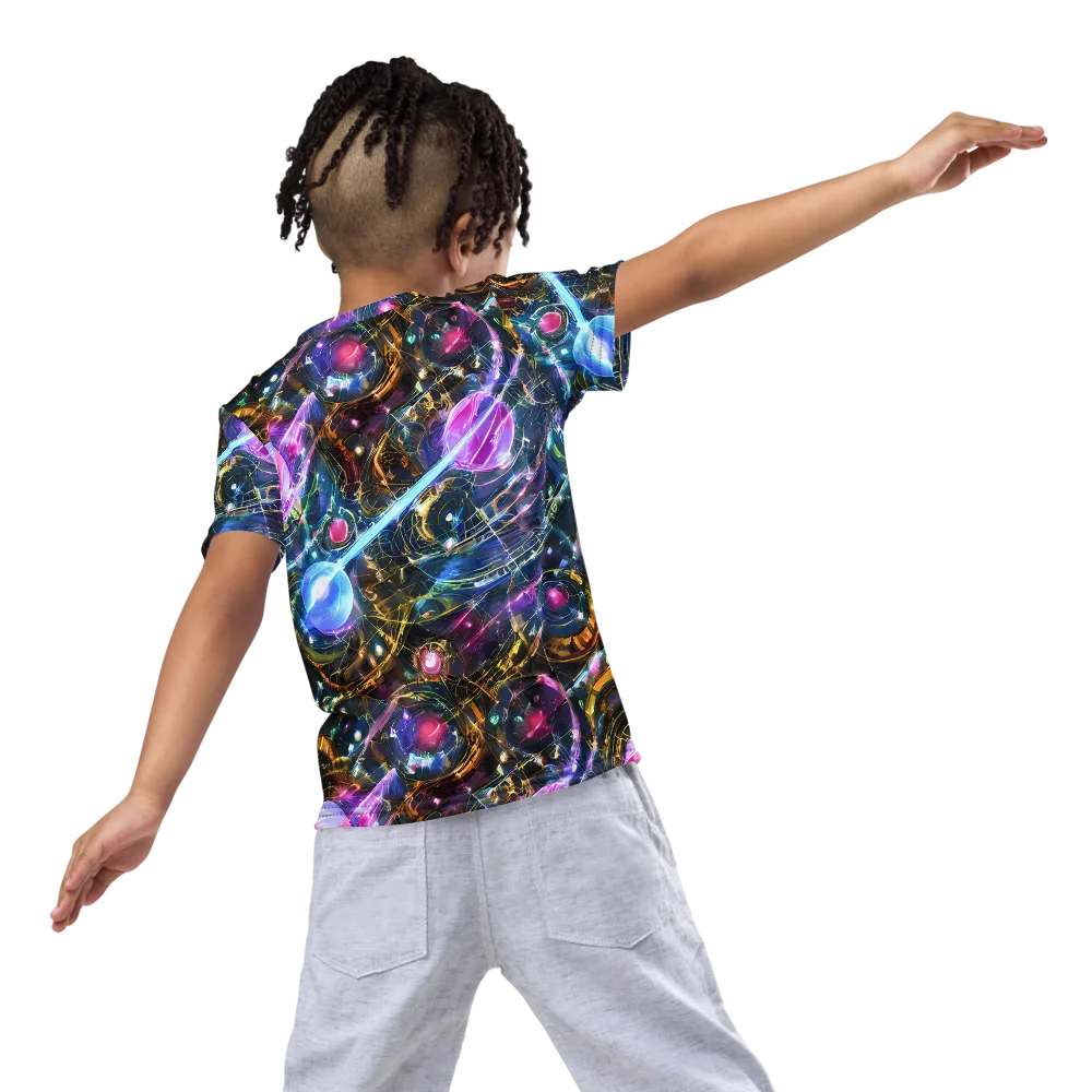 Starlit Kelp on Kids Crew Neck T-Shirt — Back