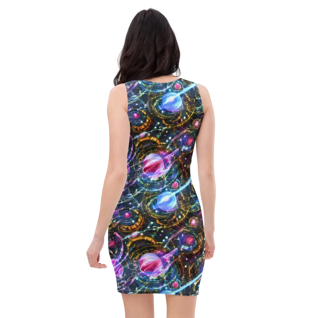 Starlit Kelp on Bodycon Dress — Back