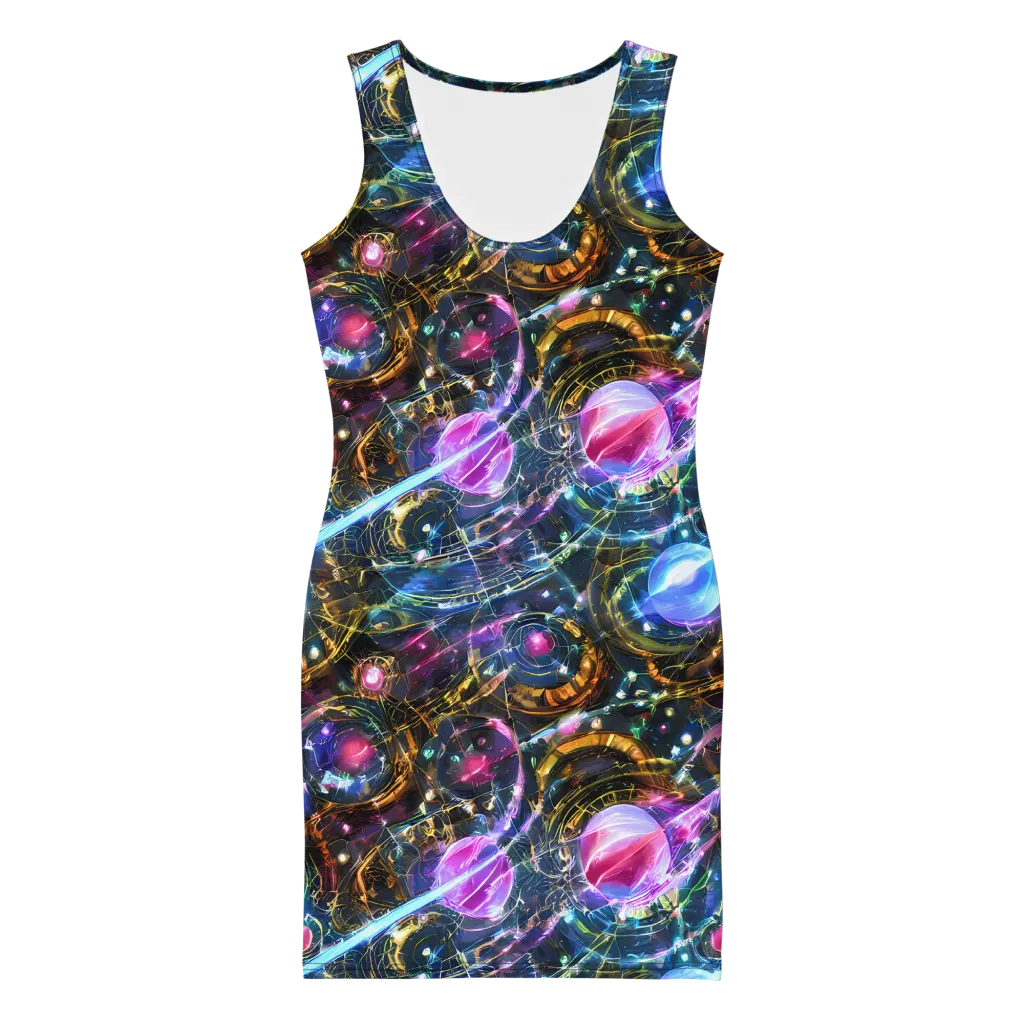 Starlit Kelp on Bodycon Dress — Front