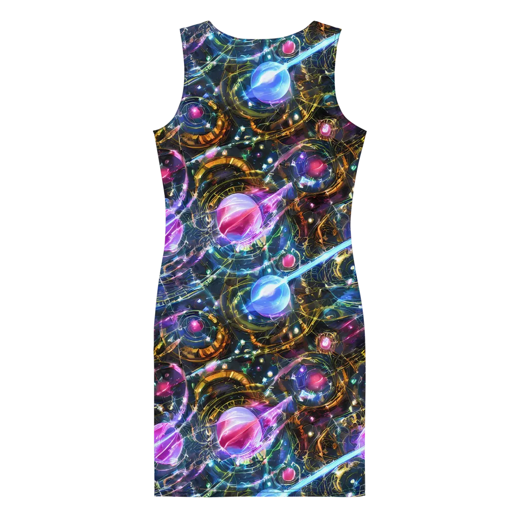 Starlit Kelp on Bodycon Dress — Back