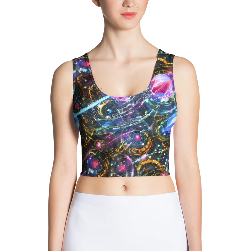 Starlit Kelp on Crop Top — Front