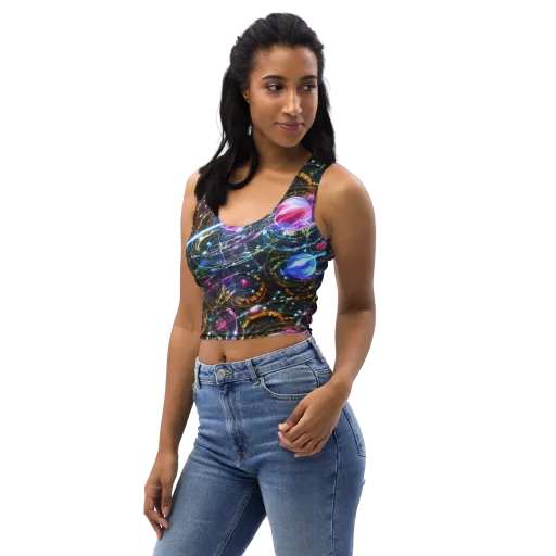 Starlit Kelp on a Crop Top