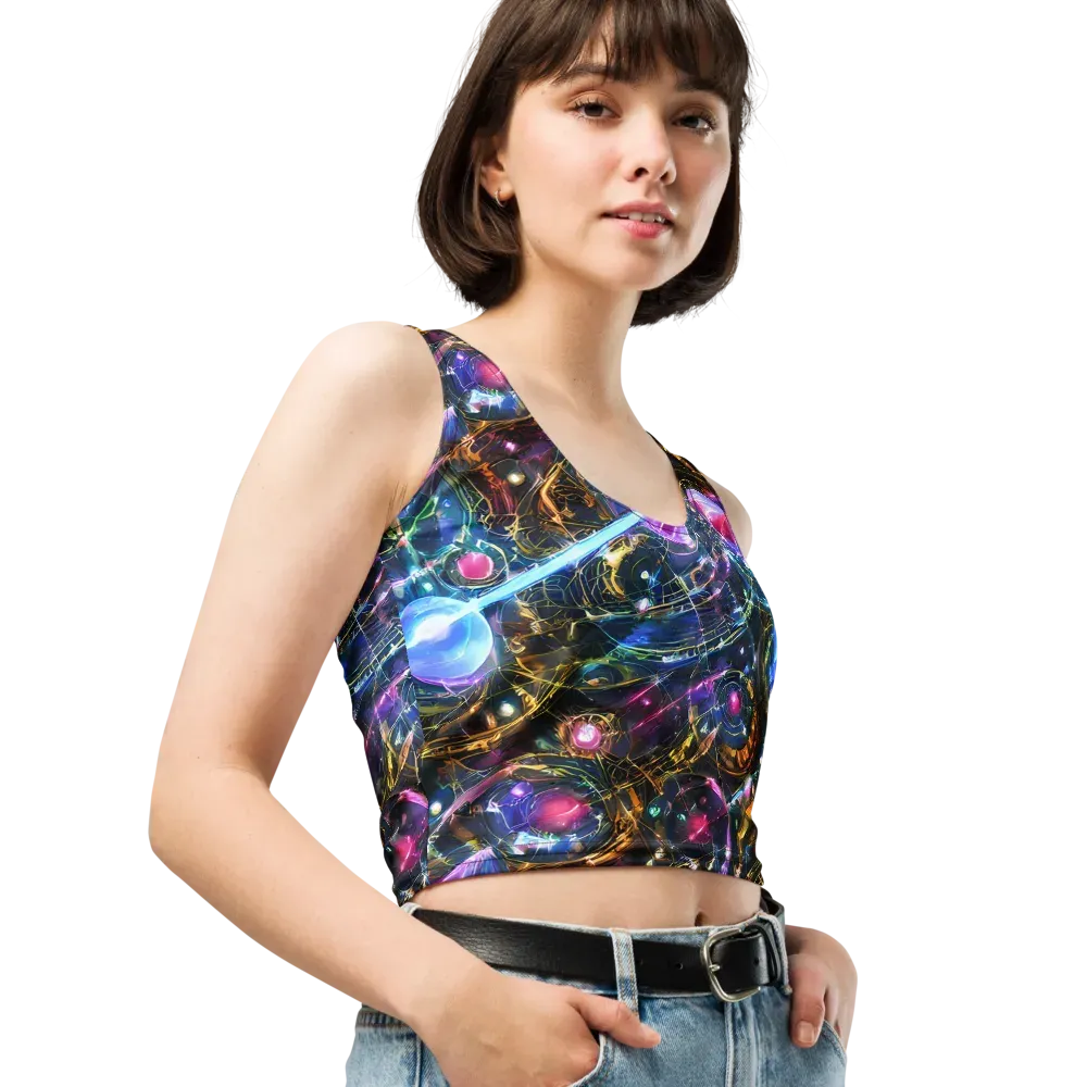 Starlit Kelp on Crop Top — Right Front