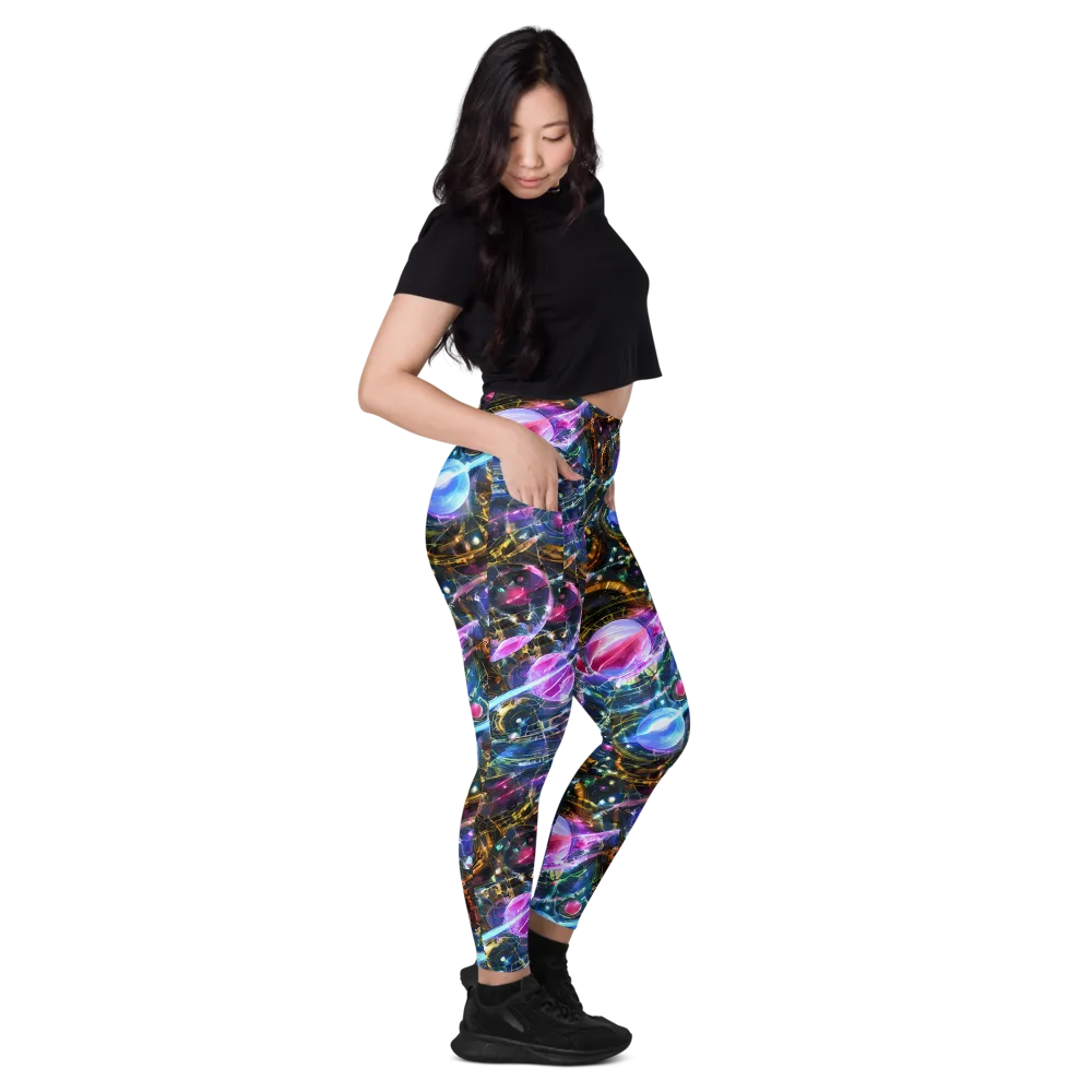 Starlit Kelp on Leggings with Pockets — Right