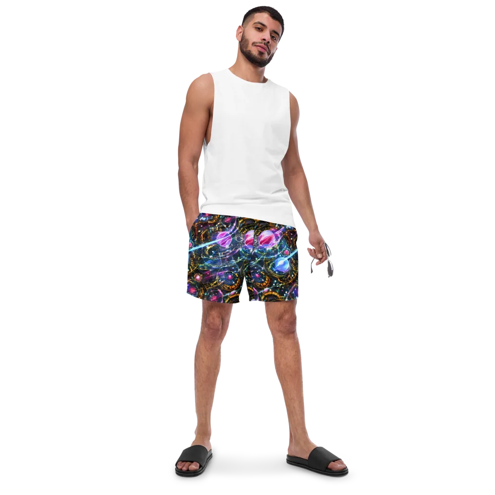 Starlit Kelp on Swim Trunks — Front