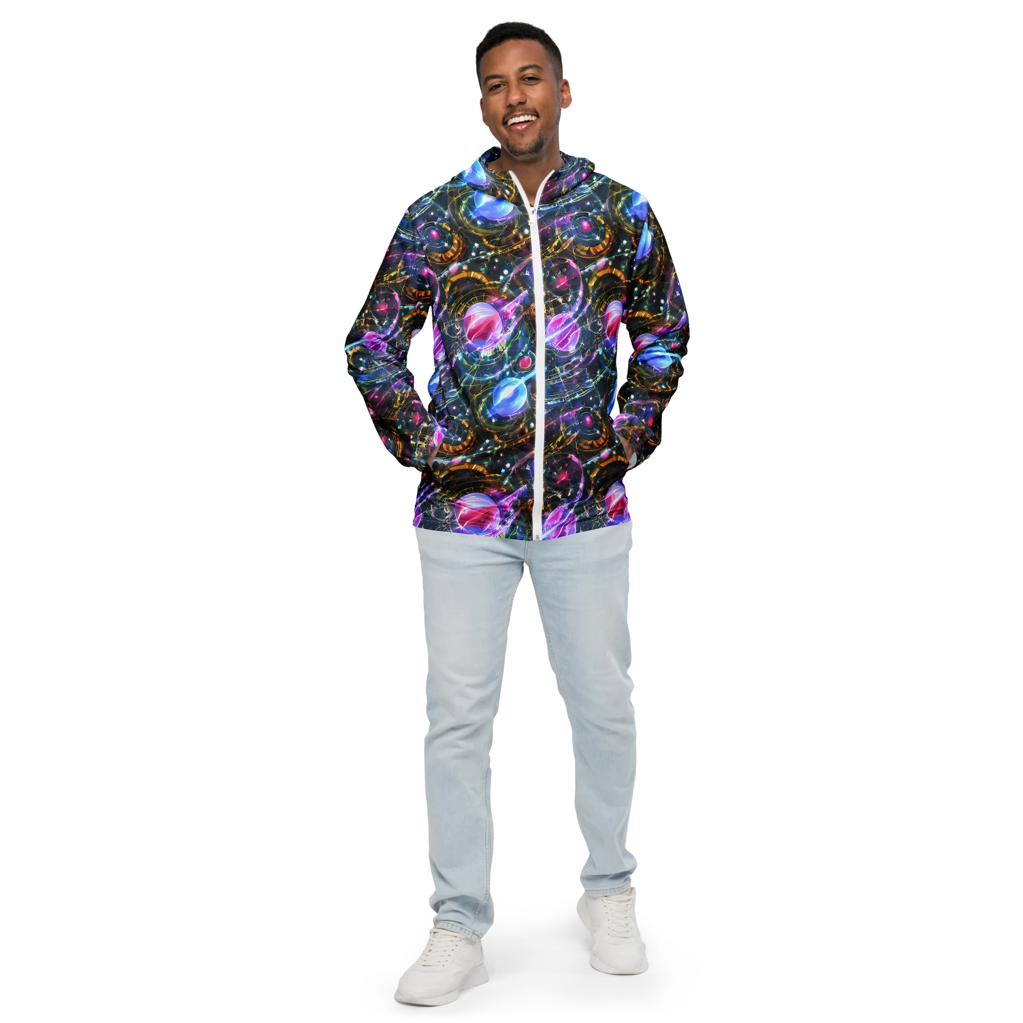 Starlit Kelp on Men's Windbreaker — Front