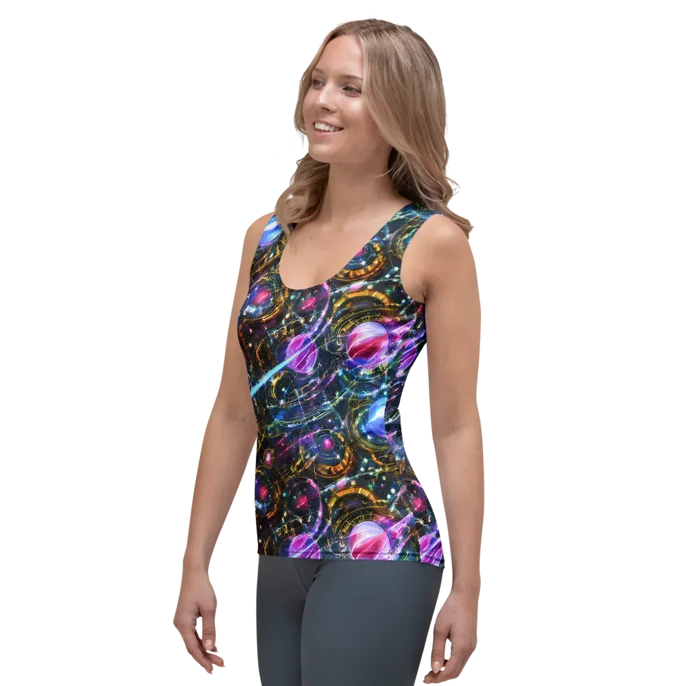 Starlit Kelp on Women's Tank Top — Left Front