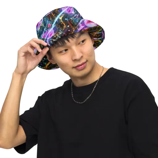 Starlit Kelp on a Reversible Bucket Hat
