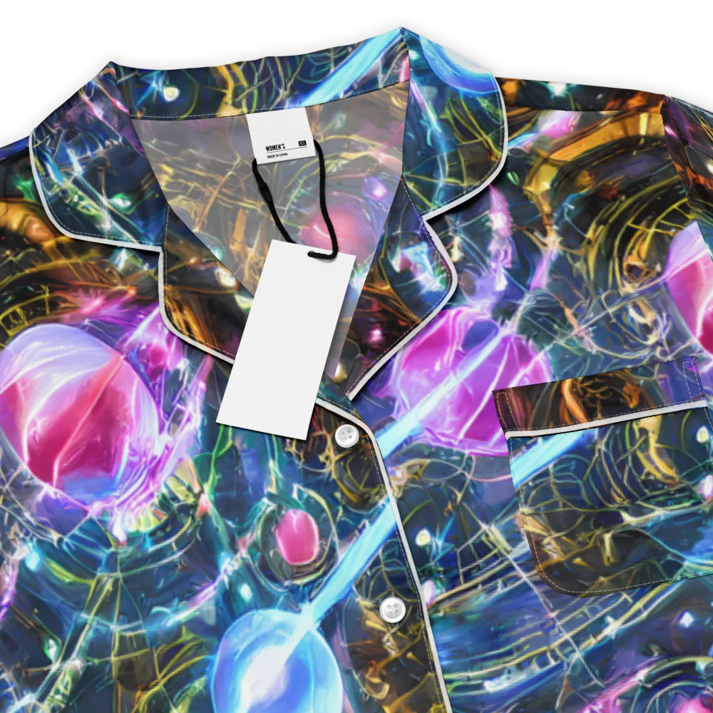 Starlit Kelp on Women's Short Sleeve Pajama Top — Product details