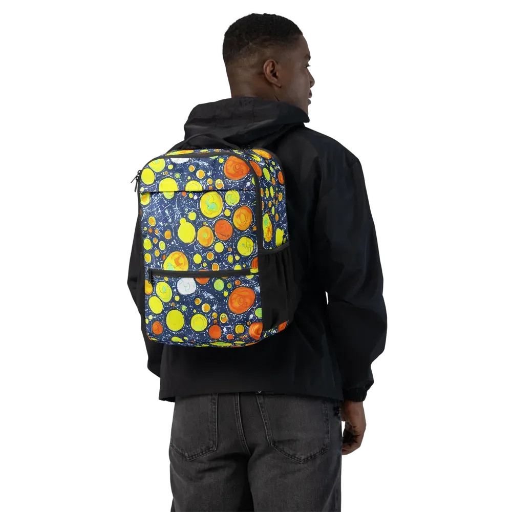 Citrus Cosmos on Utility Backpack — Back
