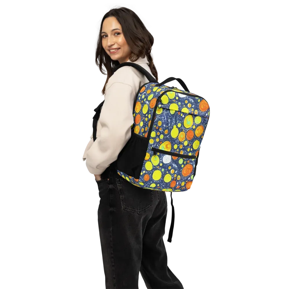 Citrus Cosmos on Utility Backpack — Back