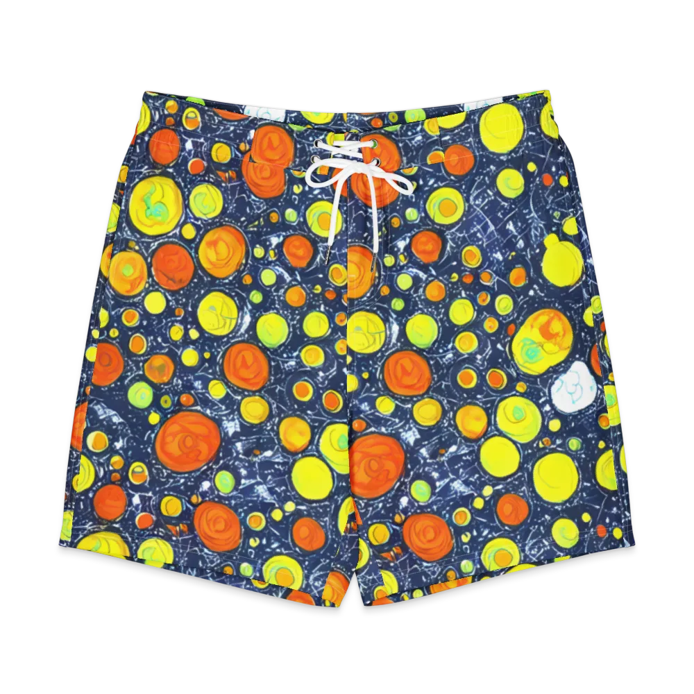 Citrus Cosmos on Men's Board Shorts — Front