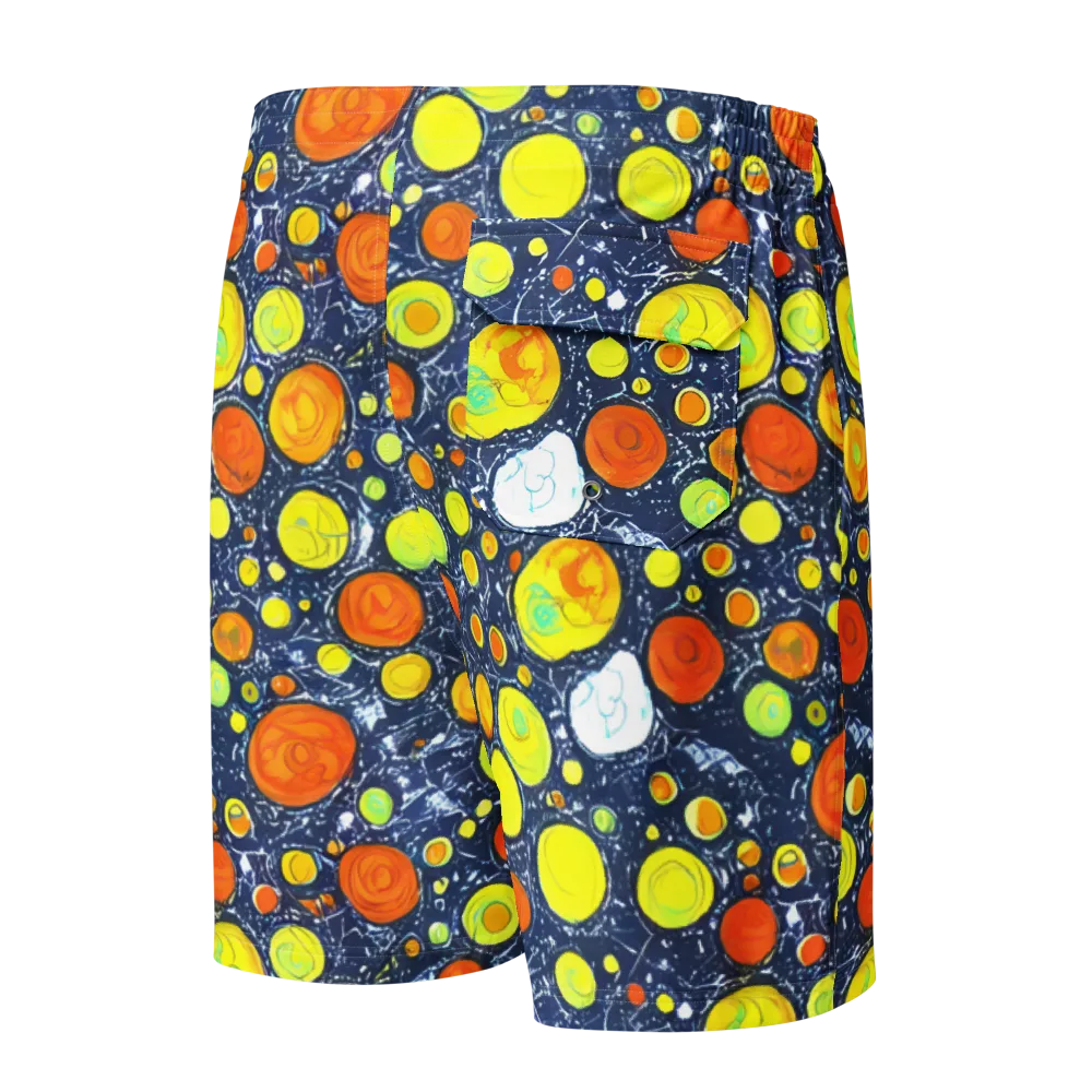 Citrus Cosmos on Men's Board Shorts — Back