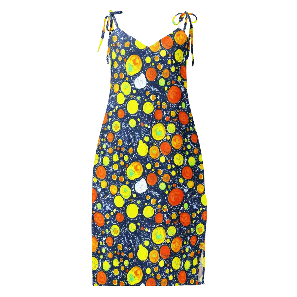 Citrus Cosmos on Slip Dress — Front
