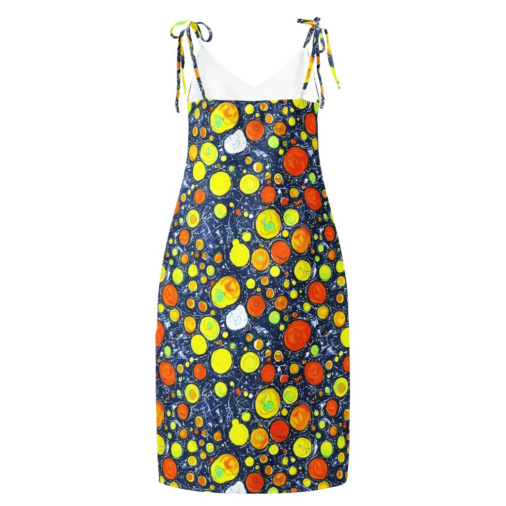 Citrus Cosmos on Slip Dress — Back