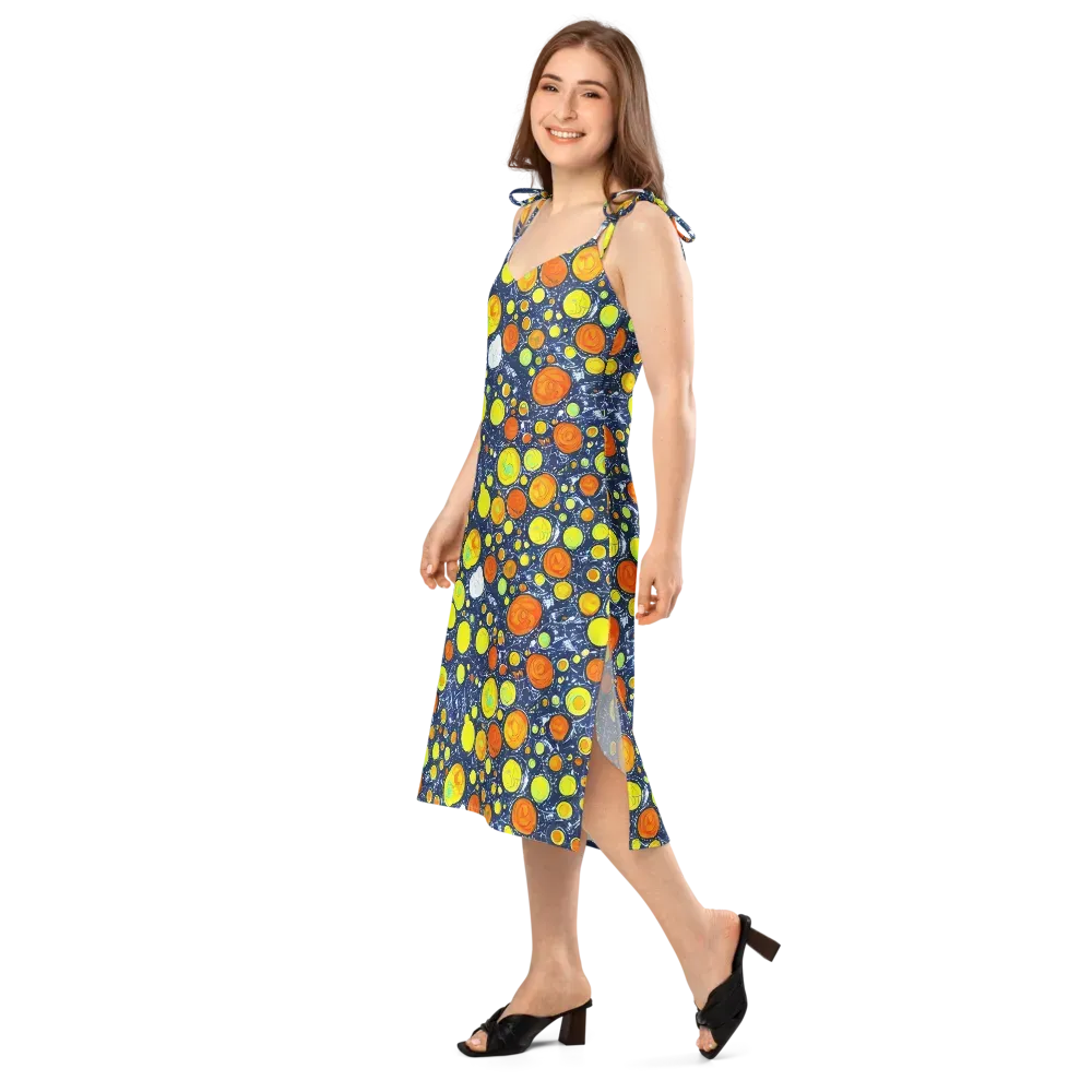 Citrus Cosmos on Slip Dress — Left Front