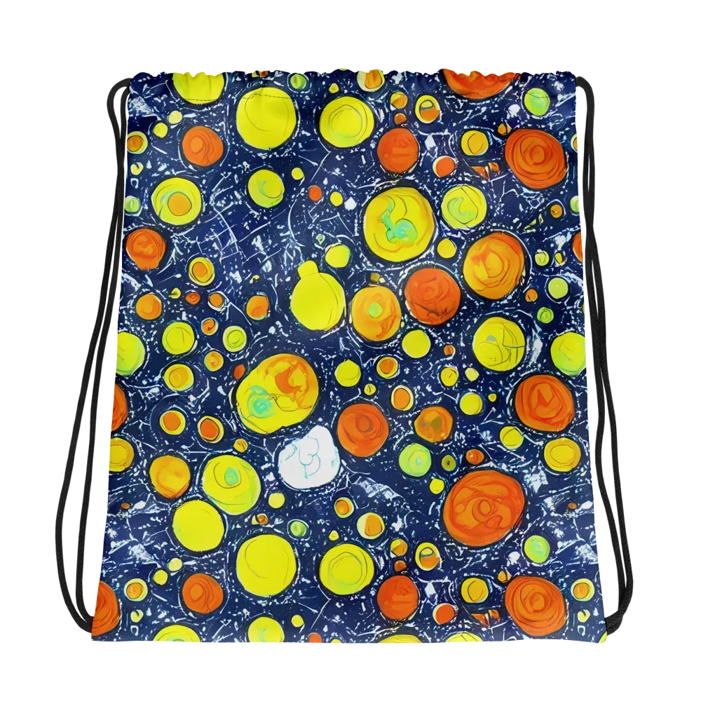 Citrus Cosmos on Drawstring Bag — Photo