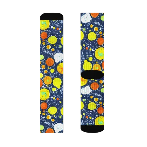 Citrus Cosmos on a Socks