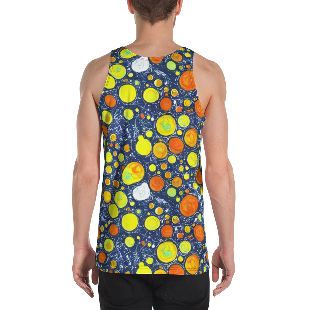 Citrus Cosmos on Men's Tank Top — Back