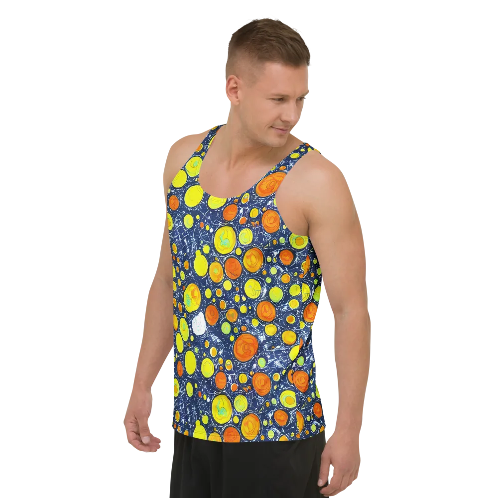 Citrus Cosmos on Men's Tank Top — Left Front