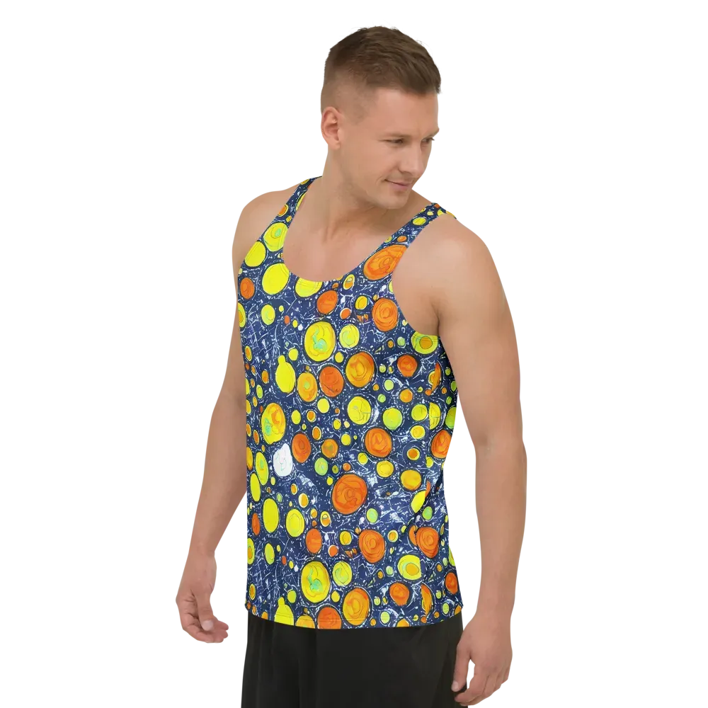 Citrus Cosmos on Men's Tank Top — Left Front
