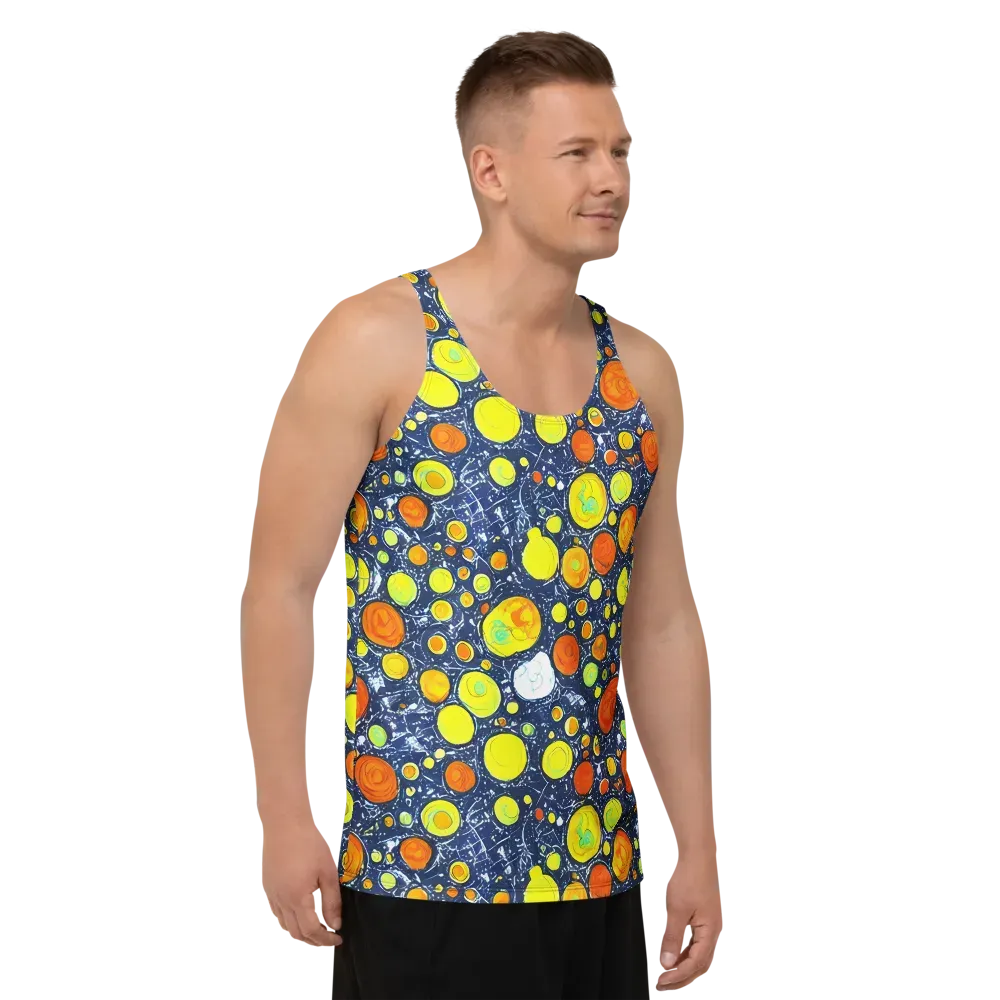 Citrus Cosmos on Men's Tank Top — Right Front