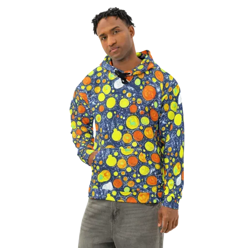 Citrus Cosmos on a Cotton Hoodie