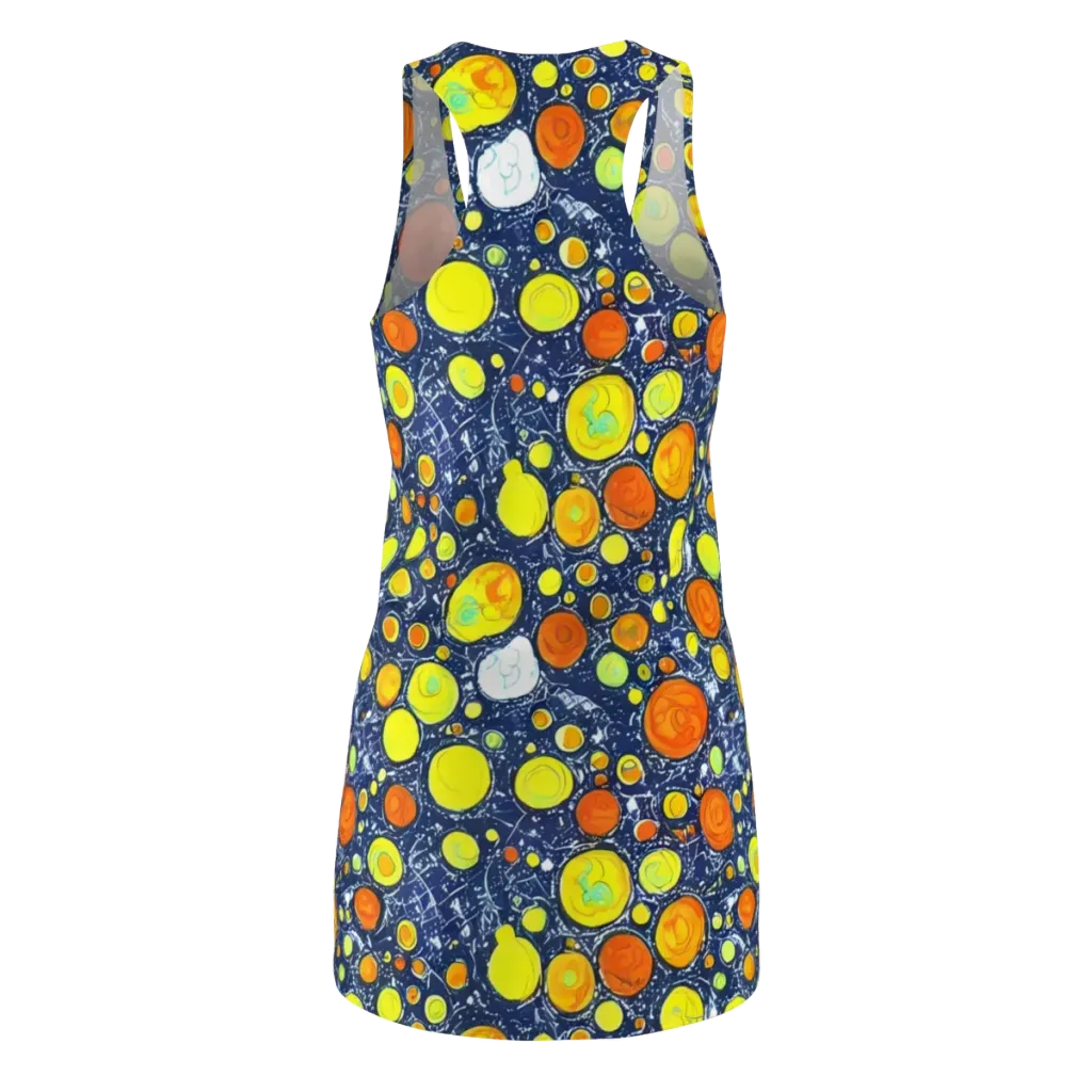Citrus Cosmos on Racerback Dress — Back