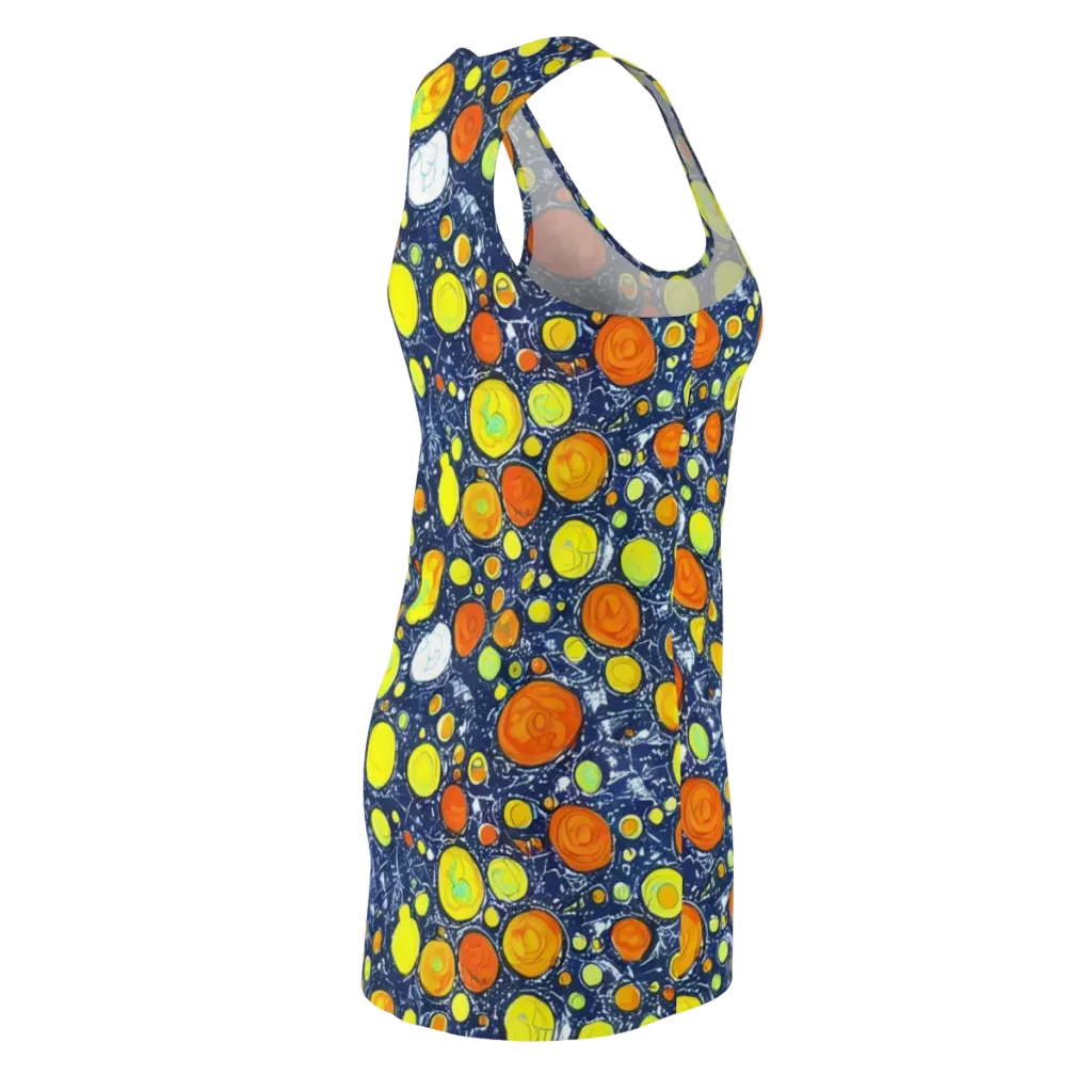 Citrus Cosmos on Racerback Dress — Back Side