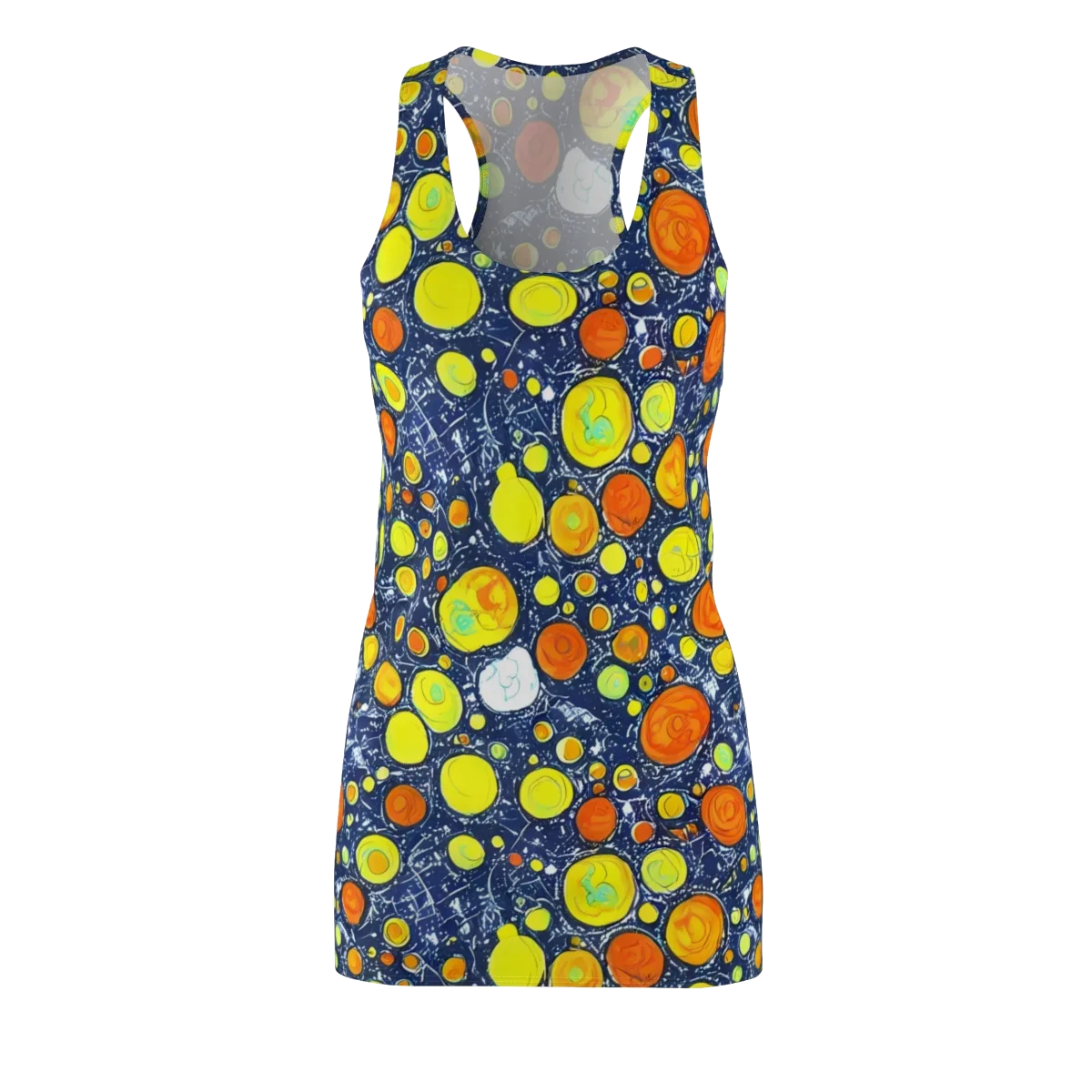 Citrus Cosmos on Racerback Dress — Front