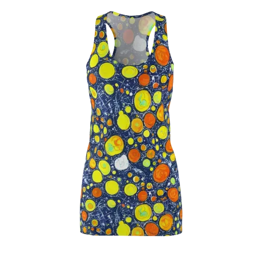 Citrus Cosmos on a Racerback Dress