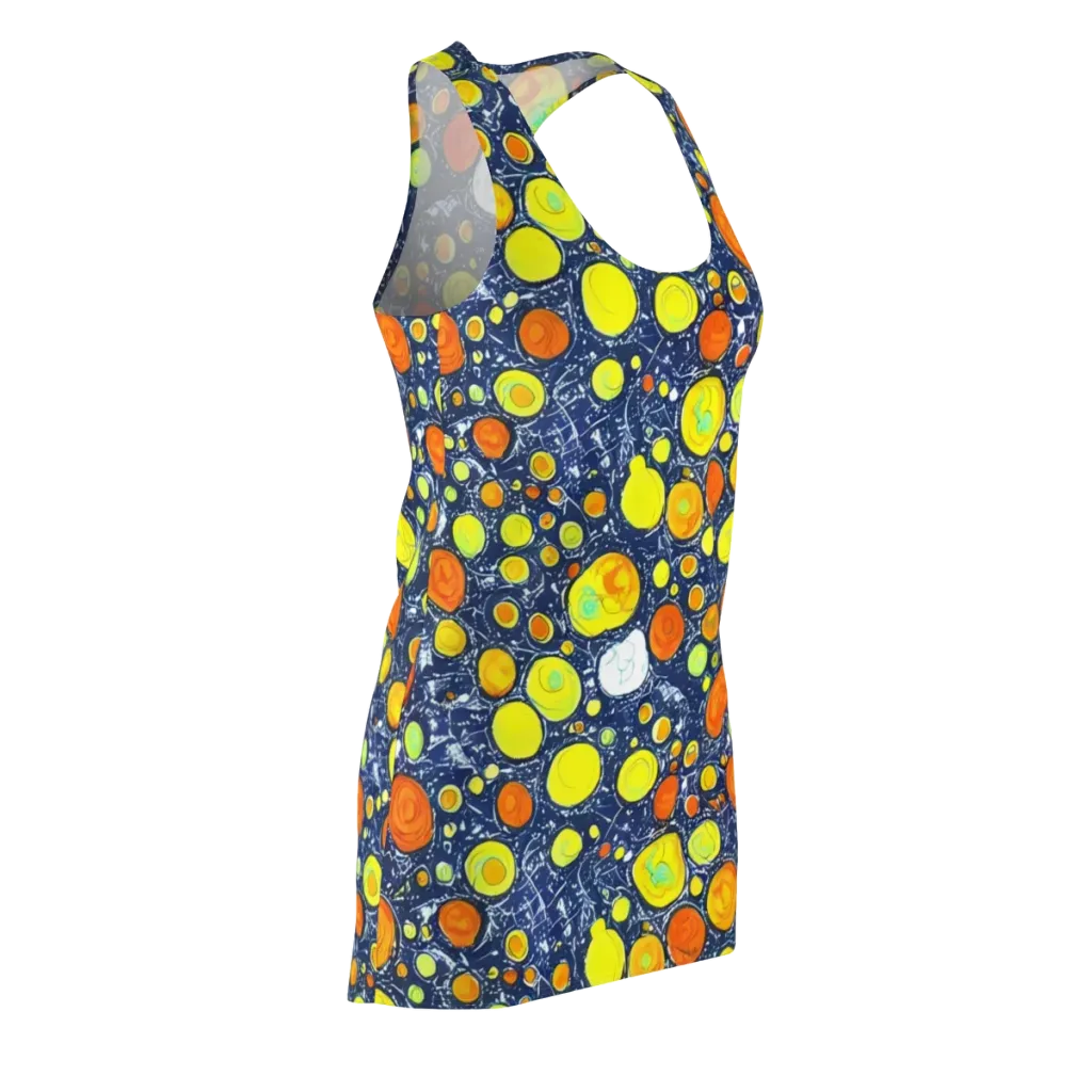 Citrus Cosmos on Racerback Dress — Front Side