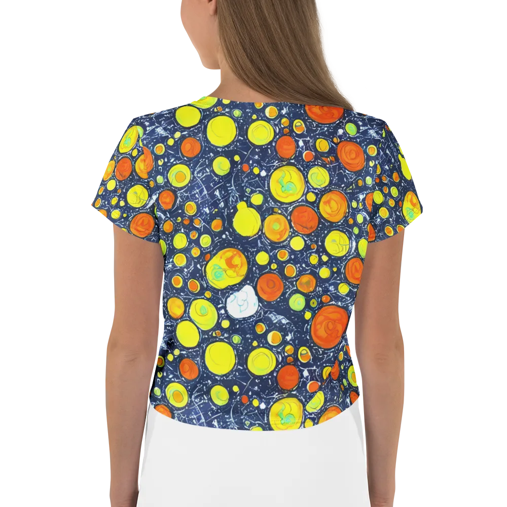 Citrus Cosmos on Crop Tee — Back