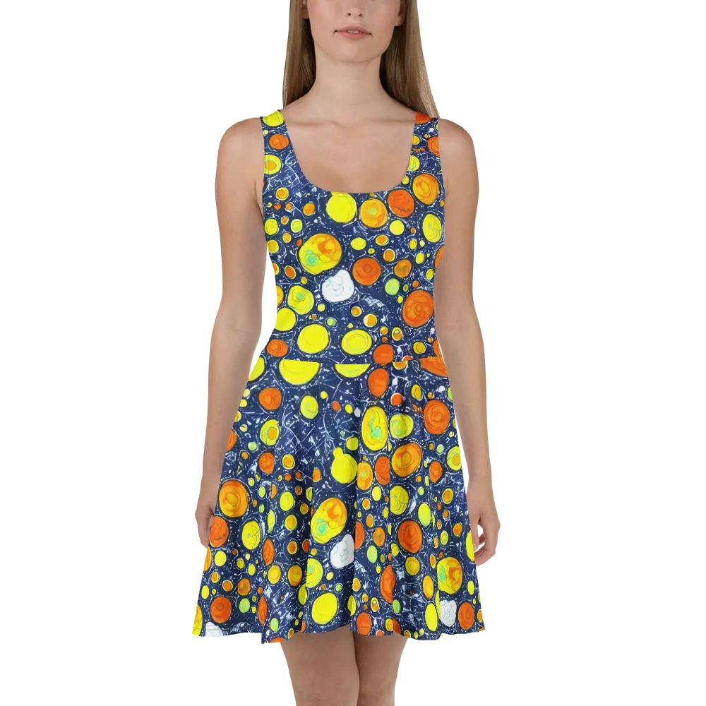 Citrus Cosmos on Skater Dress — Front