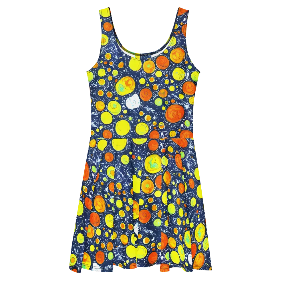 Citrus Cosmos on Skater Dress — Front
