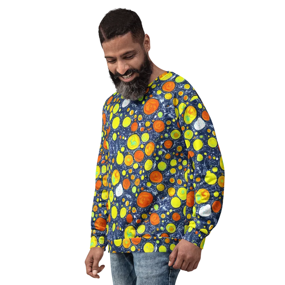 Citrus Cosmos on Sweatshirt — Left Front
