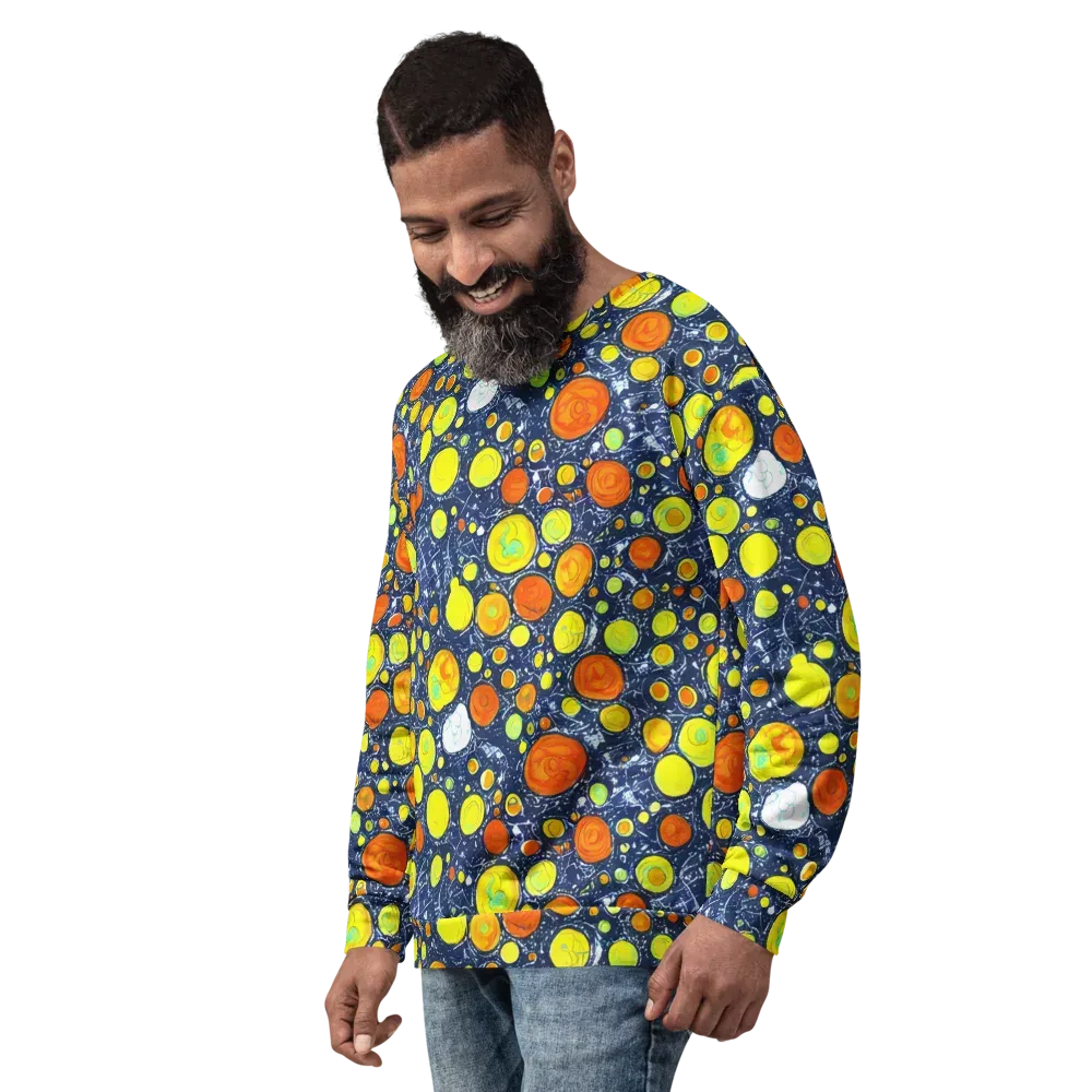 Citrus Cosmos on Sweatshirt — Left Front